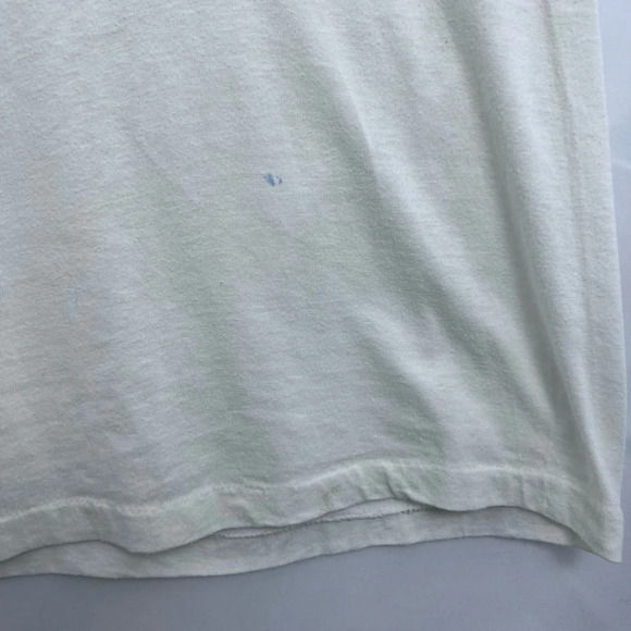Vtg Boy Scout 70s/80s Brookville Scout Reservation White & Blue T-Shirt Size M - Picture 2 of 9